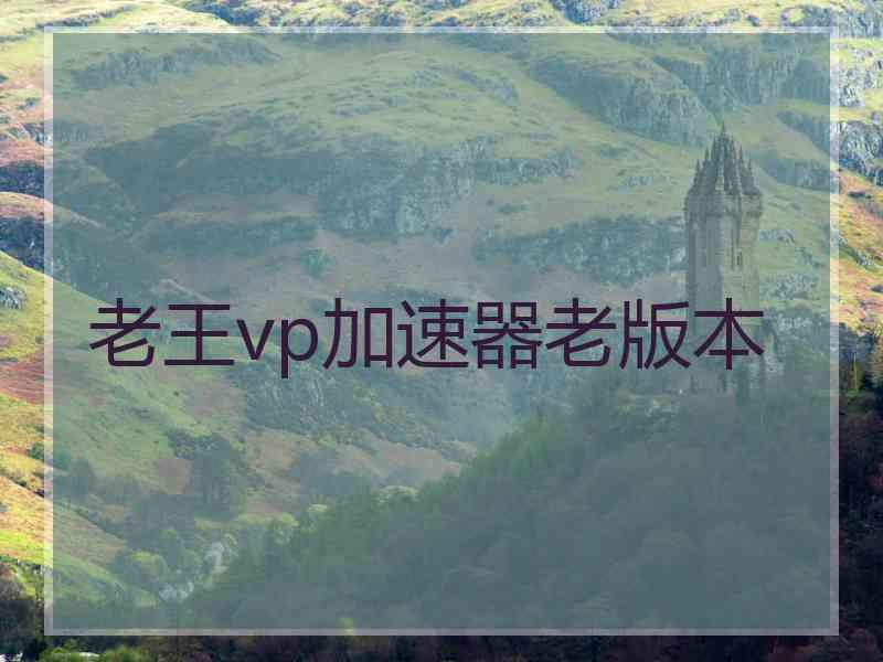 老王vp加速器老版本