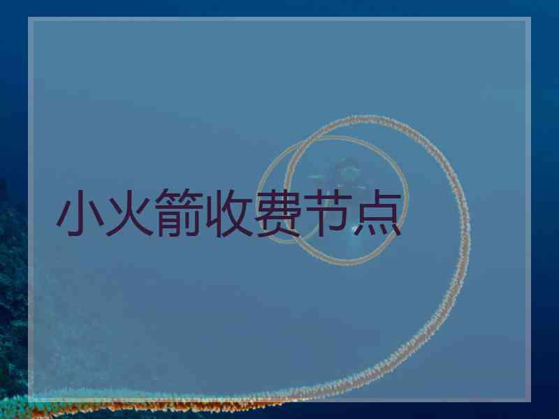 小火箭收费节点
