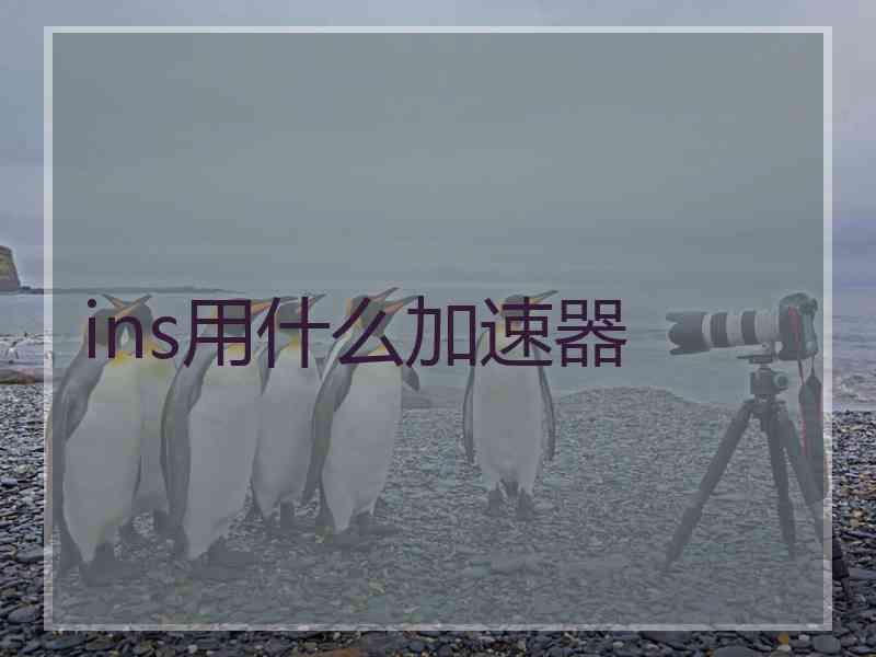 ins用什么加速器