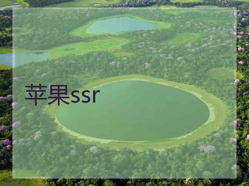苹果ssr