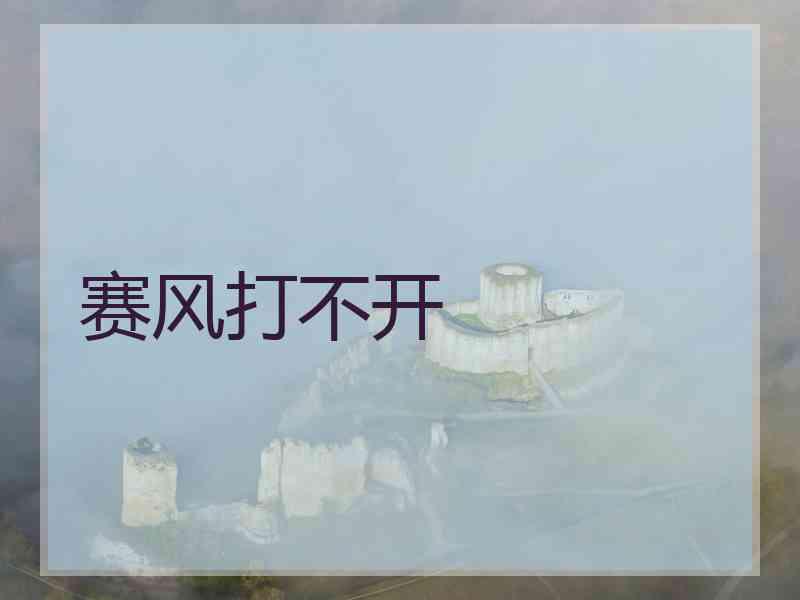 赛风打不开