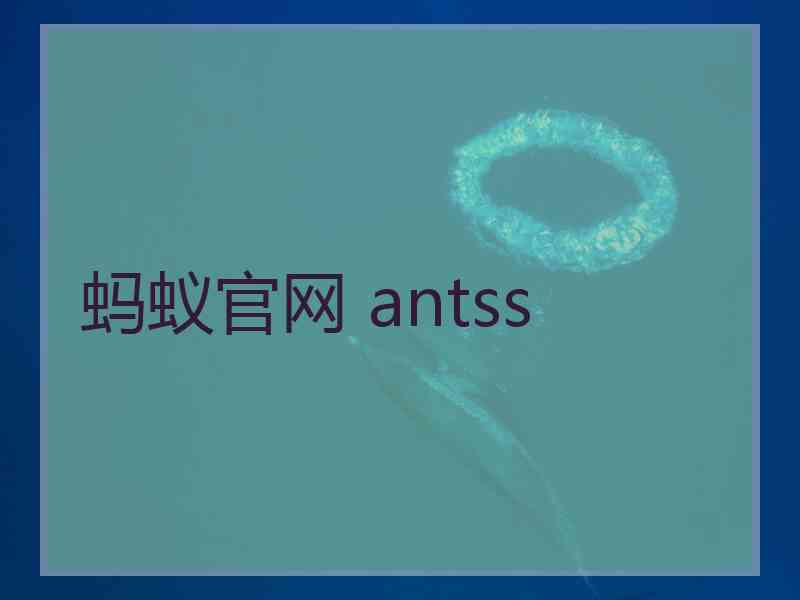 蚂蚁官网 antss