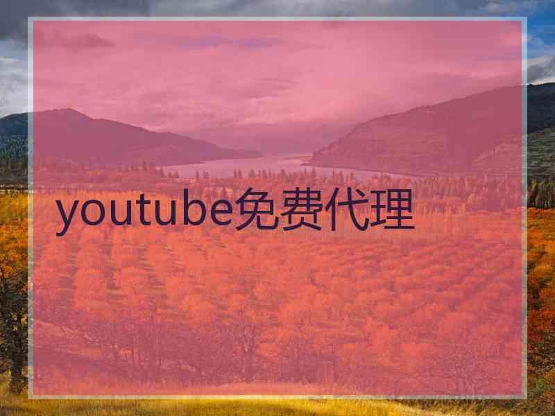youtube免费代理