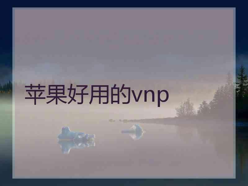 苹果好用的vnp