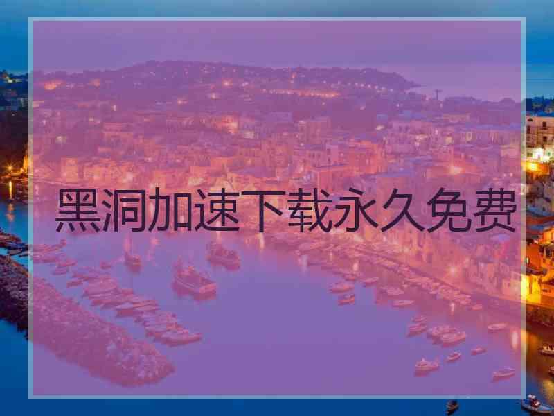 黑洞加速下载永久免费