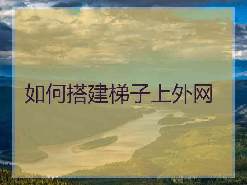 如何搭建梯子上外网