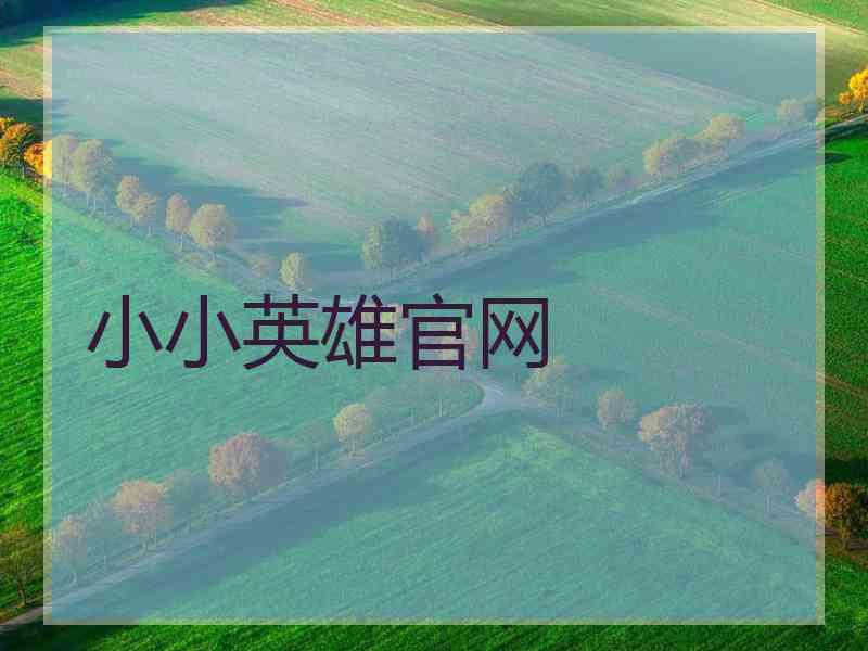 小小英雄官网