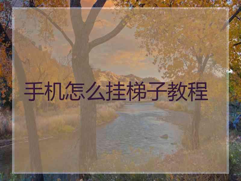 手机怎么挂梯子教程