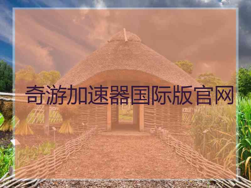 奇游加速器国际版官网