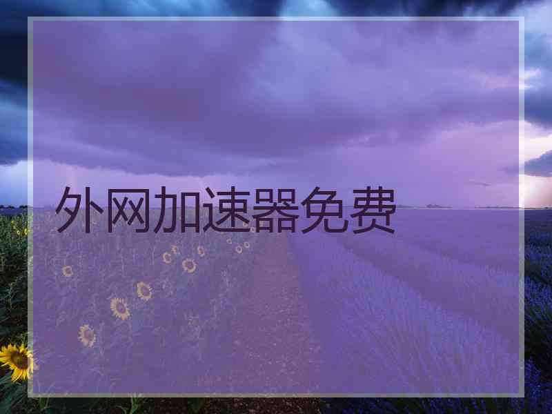 外网加速器免费