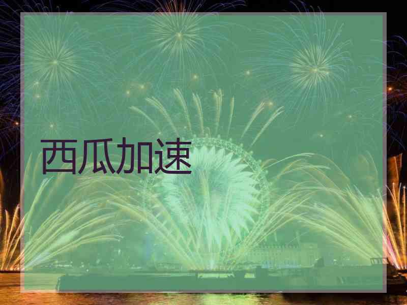 西瓜加速