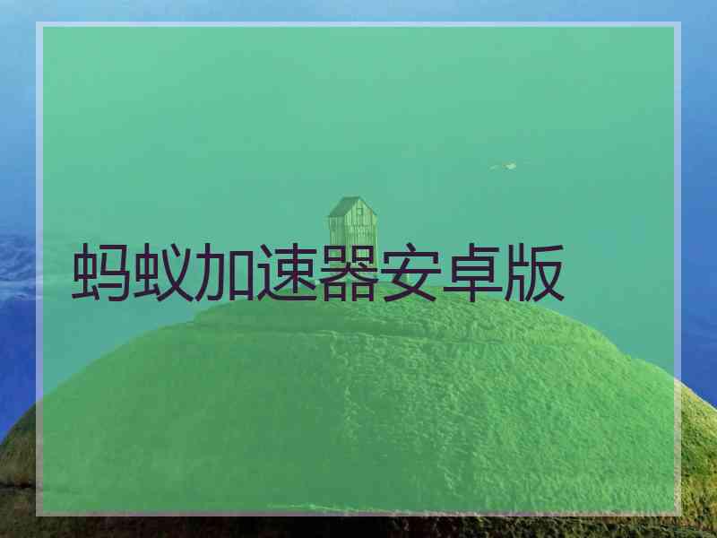 蚂蚁加速器安卓版