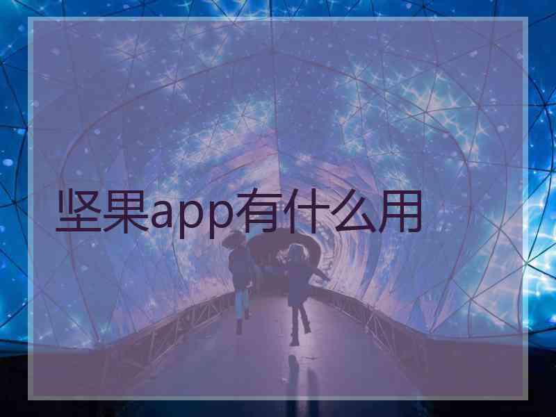 坚果app有什么用