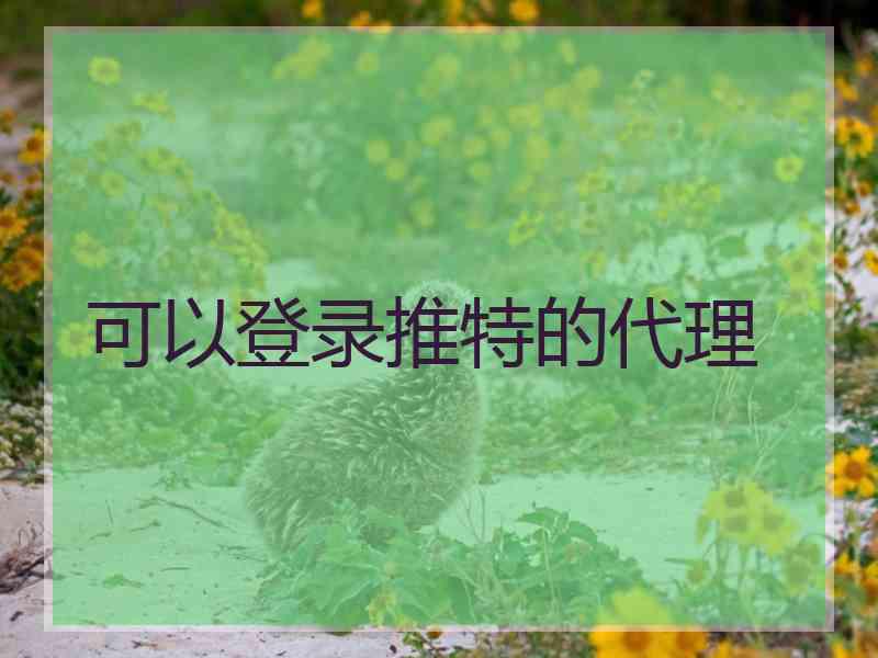 可以登录推特的代理