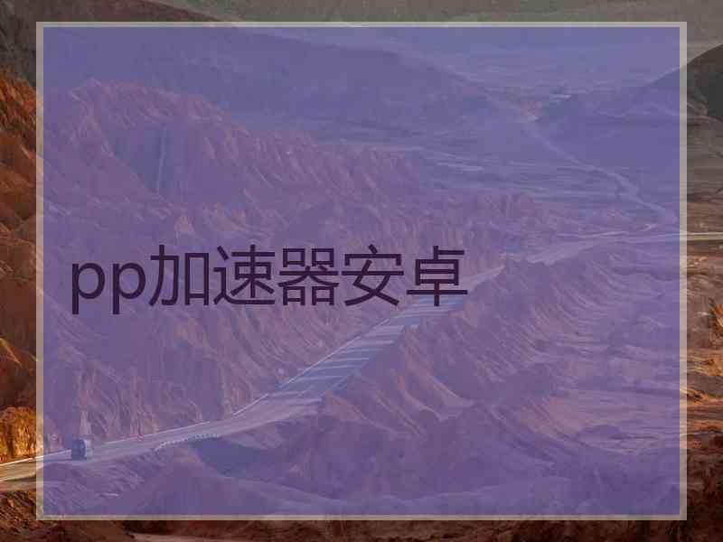 pp加速器安卓