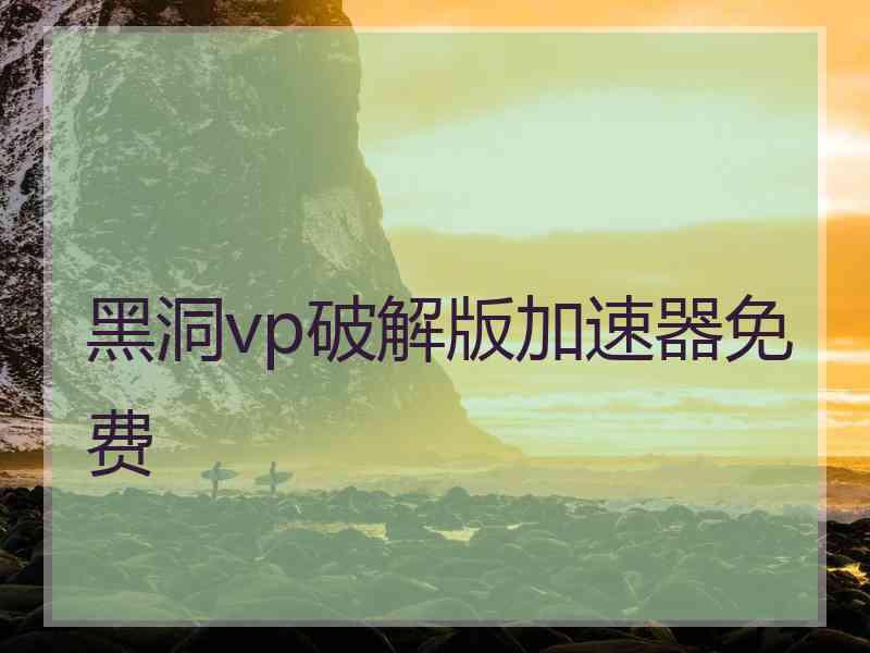 黑洞vp破解版加速器免费