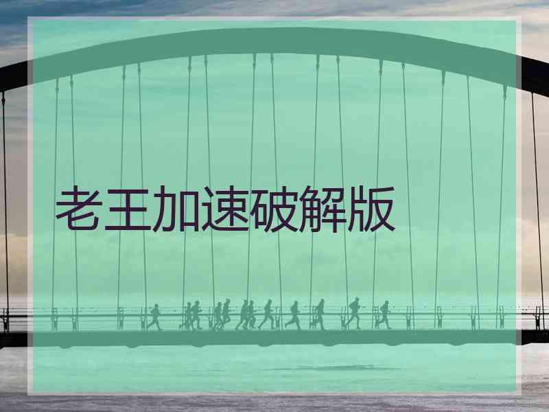 老王加速破解版