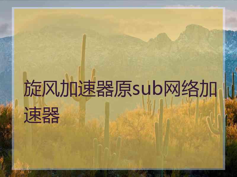 旋风加速器原sub网络加速器